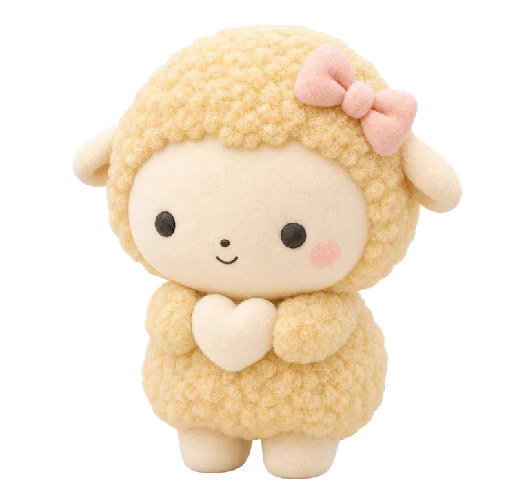 Mochi, a sheep, standing figure